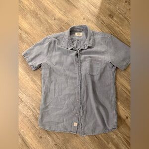 Marine Layer men’s Stretch Selvage Short Sleeve Shirt size medium